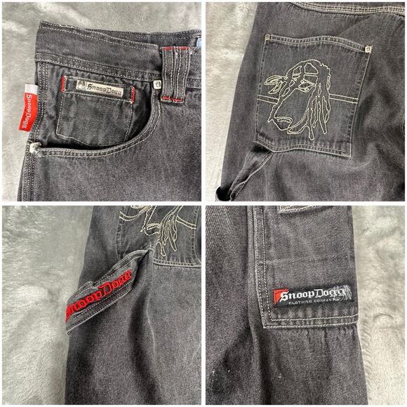 Rare Vintage Y2K Snoop Dogg Clothing Company Authentic Jeans JNCO Style Size 34 - Picture 5 of 6